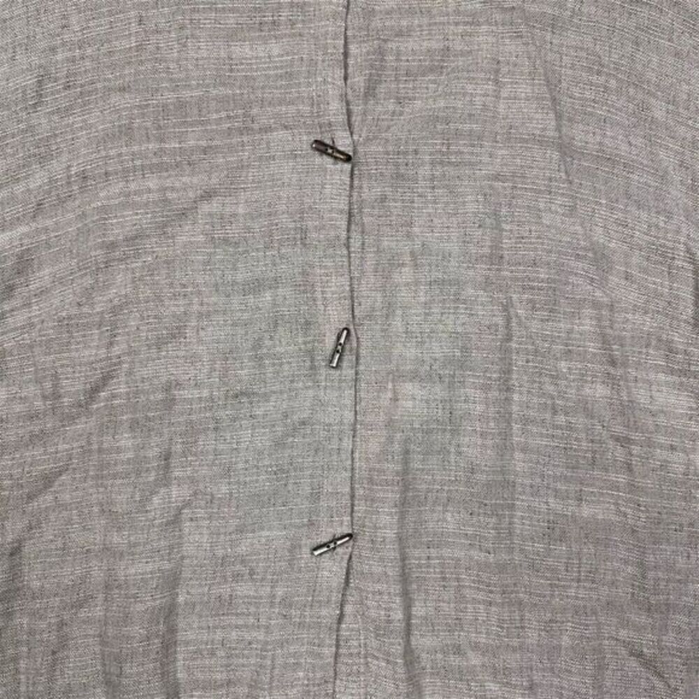 J.‎ Jill Oatmeal Linen Blend Toggle Button Boxy Cardigan Jacket Beige Medium - Picture 2 of 7